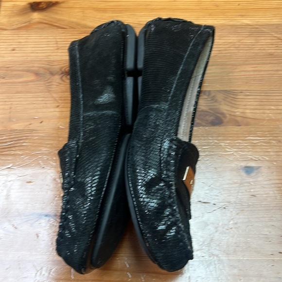 Vionic Ease Sydney Black Lizard Slip On Flat Loafer Women's Sz 8 - Picture 11 of 13